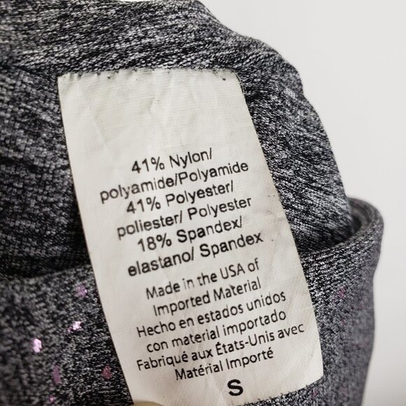 Beyond Yoga Alloy Ombre Leggings High Waisted Gray Pink Metallic Size Small - Picture 8 of 9